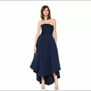 C/ MEO collective Strapless fit and flare dress
